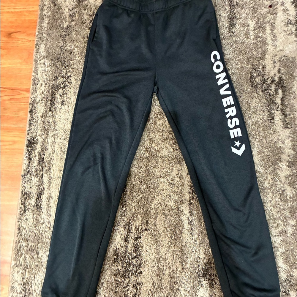 Converse Black Joggers with Logo